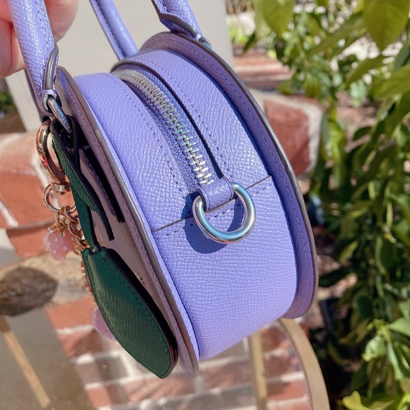 NWT Coach Blueberry Crossbody with Handmade Strawberry Cluster Bag Charm CR253 - Picture 4 of 9